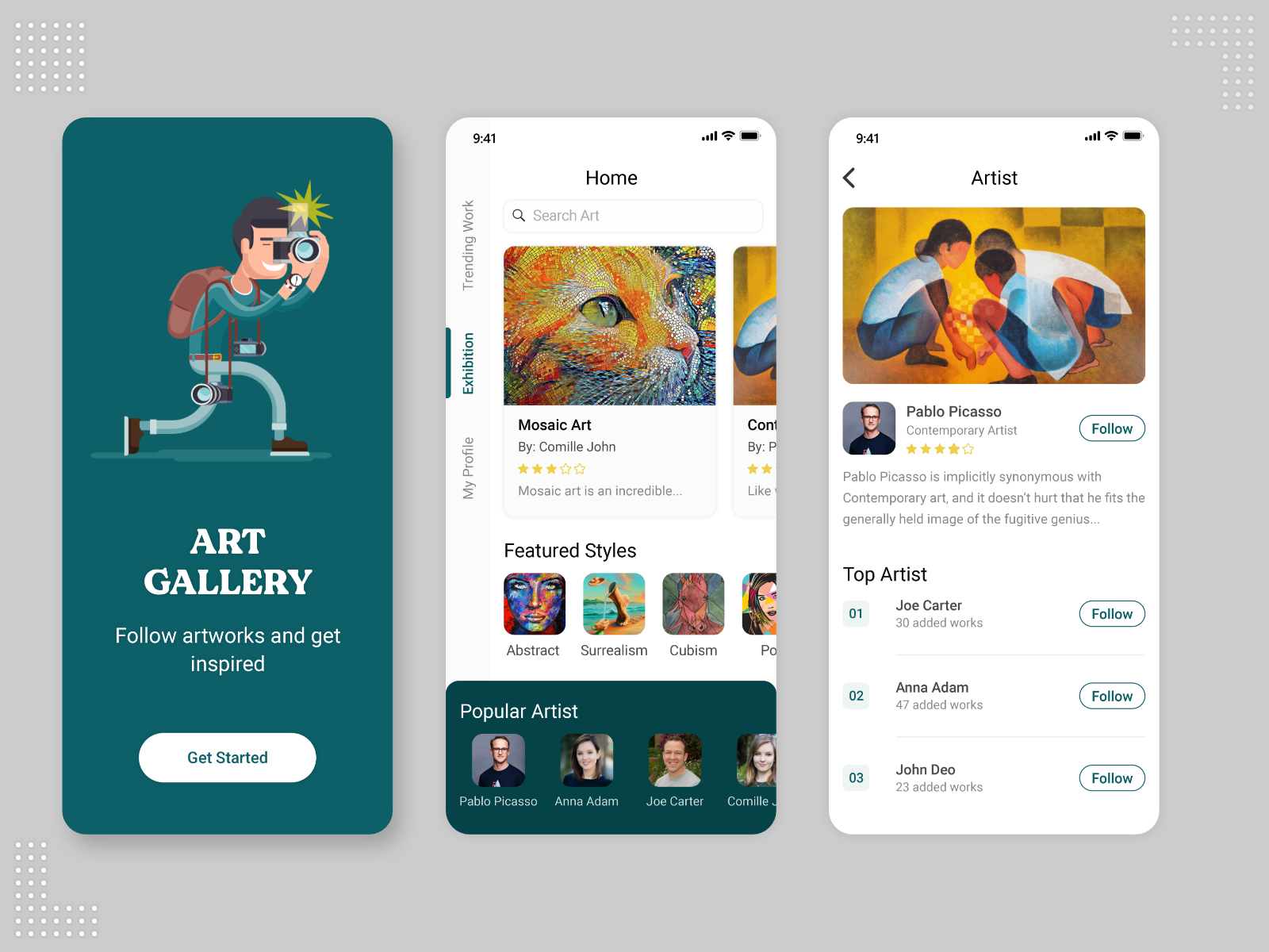 Art Gallery App By Mqos Uiux For Multiqos On Dribbble