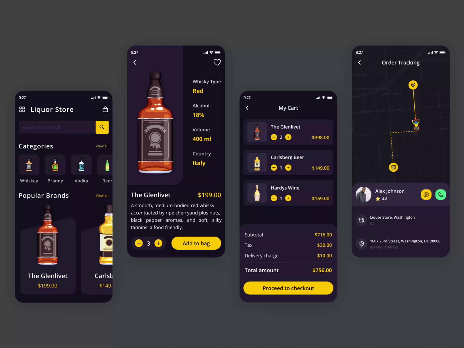 Liquor Delivery App by MQoS UI/UX for MultiQoS on Dribbble