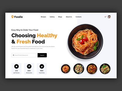 Online Food Delivery Landing Page 🍜