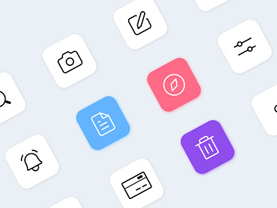 Icon Sets - Website And Mobile App app icon appicons graphic design icon icon design icon set icondesign icondesigner iconography iconpack icons icons for website icons pack iconset iconsets mobile app icon ui design ux design web icon website icons