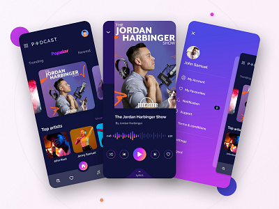 Podcast App UI - Music Streaming App Design