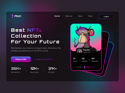 Pitch NFT - Website Design Concept