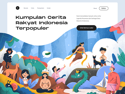 Landing Page Exploration of Cerita Nusantara