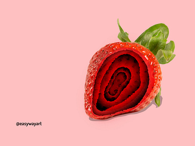 Surreal Strawberry | Photoshop Creative Art