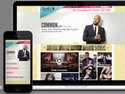 Reichhold Center Site Redesign performing arts redesign website