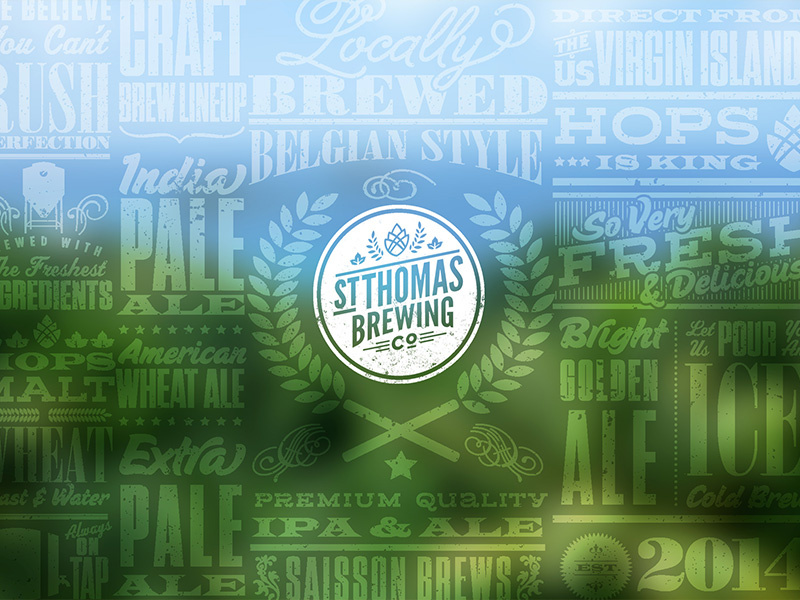 St. Thomas Brewing Co."Crafty Hipster" Concept logo craft beer