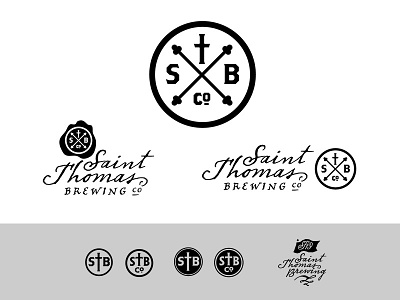 St. Thomas Brewing Co."Hipster Pirate" Concept beer craft logo