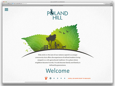 Poland Hill Community Landing Page community development residential website