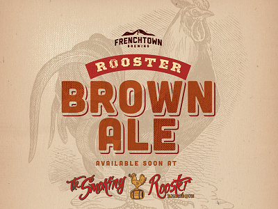 Rooster Brown Ale by Frenchtown Brewing Ad ad advertising ale beer brewery brown frenchtown rooster virgin islands