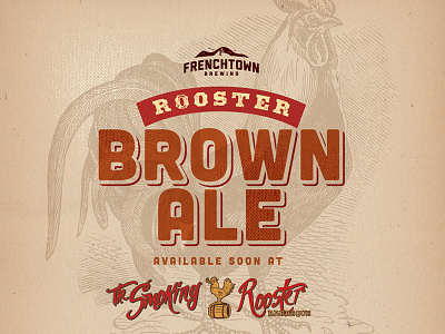 Rooster Brown Ale by Frenchtown Brewing Ad