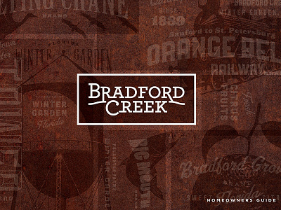 Bradford Creek Logo community design logo logotype real estate