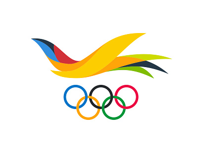 US Virgin Islands Olympic Logo bird flight icon logo olympics