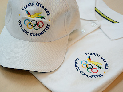 US VI Olympic Committee Apparel bird embroidery flight hat icon logo olympics polo