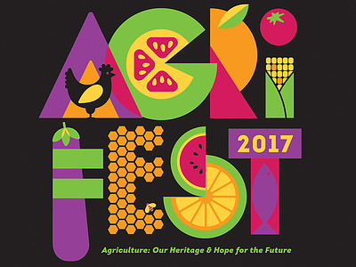 AgriFest 2017 agriculture design fish fruit livestock tshirt vegetables