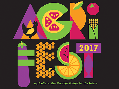 AgriFest 2017 agriculture design fish fruit livestock tshirt vegetables