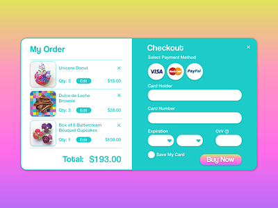 Credit Card Checkout branding dailyui dailyui 002 design logo ui ux web website