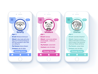 Find My Pet - Profile adobexd app daily ui 006 dailyui design mobile app mobile ui profile profiles ui ux