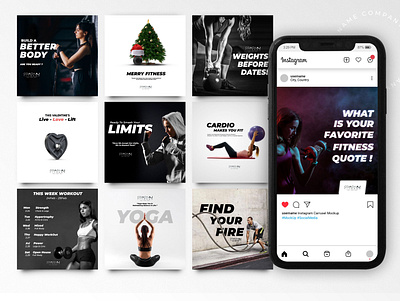 Fitness Social Media Post branding design graphic design social media deisgn