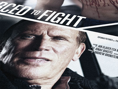 Forced To Fight: Movie Poster movie portfolio poster presentation