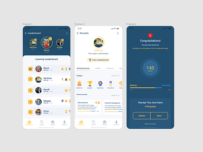 Leaderboard Design Mobile Applicaton