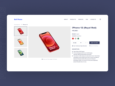 Product Details page