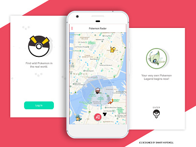 Pokemon Go Tracking UI - 2017 newbie pokemon pokemon go shots ui ui design