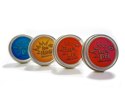 Electric Lip Bombs - Tin Set bombs electric lip lipbalm lipstick makeup popart poppin tins