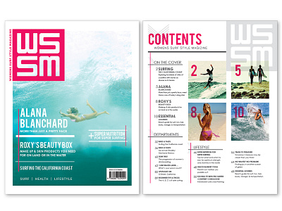 WSSM Magazine redesign california layout magazine redesign surf surfing women wssm