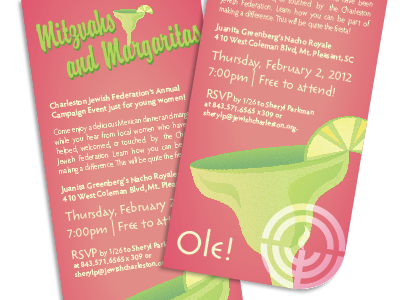 Mitzvahs & Margaritas invite invitation margarita