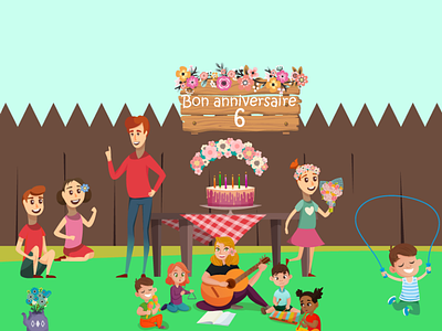 Bon anniversaire 6 - Organiser une fête d’anniversaire 100% écol anniversaire des enfants graphic design organiser un anniversaire organiser une petite fête éco-friendly