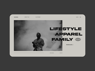 WORN. Website Concept