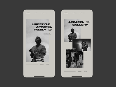 WORN. App Concept app branding design minimal ui ux
