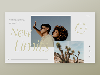 New Limits • Fashion Website Concept