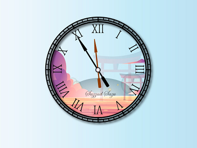 Custom Wall Clock branding clock custom design design graphic design wall clock