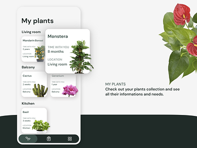 GRŌ - The plant care app app design green ios iphone plants ui ui design uidesign user experience user interface userinterface ux ux design uxdesign uxui