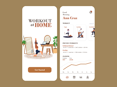 Fitness App app app design design design app figma fitness fitness app minimal mobile mobile app ui uidesign uiinspiration uiuix uiuxdesign ux uxinspiration