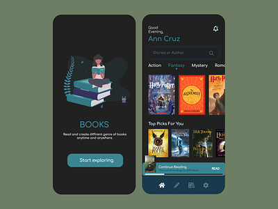 Book App : Dark Mode