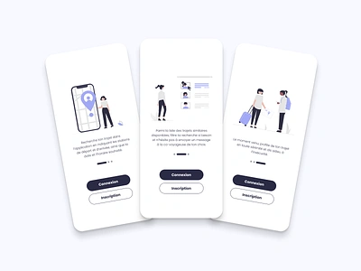 Onboarding - Mobile app design UI/UX branding design designsprint designthinking ui ux