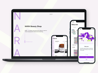 Nara Beauty Shop animation app branding design digital design graphic design icon illustration logo ui