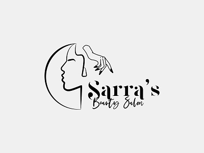 Sarra's Beauty Salon beauty beauty logo beauty salon branding design illustration typography