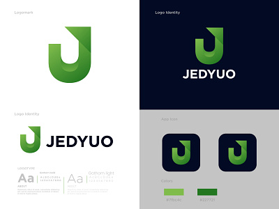 Modern J Letter Logo | Jedyuo branding logo design