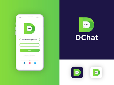 chat icon design l modern D letter logo l ios icon l mobile app abstract d logo app logo brand identity branding chat app chat logo colorful d chat d letter logo d logo iconic logo internet ios app design logo design mobile app modern logo simple software logo technology vector