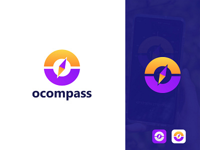Modern Compass Logo Design - O Letter Logo - C Letter Logo