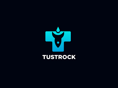 Tustrock Branding Logo - T Letter Logo - Modern T - Rocket Logo