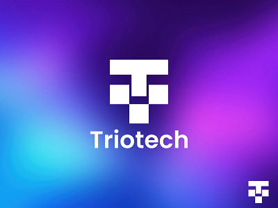 Triotech - Letter T Logo Design - Tech Logo