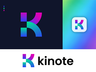 Modern K Letter Mark Geometric Logo