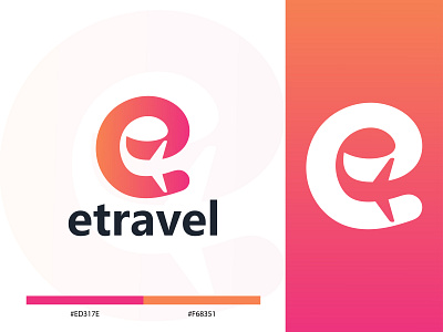 Travel Agency Logo - Modern E Letter Mark Logo Design abstract agency app icon brand identity branding e letter logo holidays letter logo logo logomark modern logo paper plane airplane planning tour travel agency travel logo traveling app trip vacation vector icon mark symbol