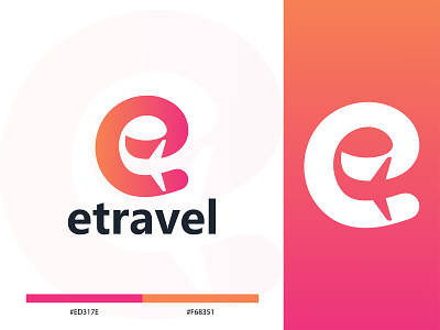 Travel Agency Logo - Modern E Letter Mark Logo Design