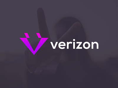 Verizon - Logo Design - Modern V Letter Logo