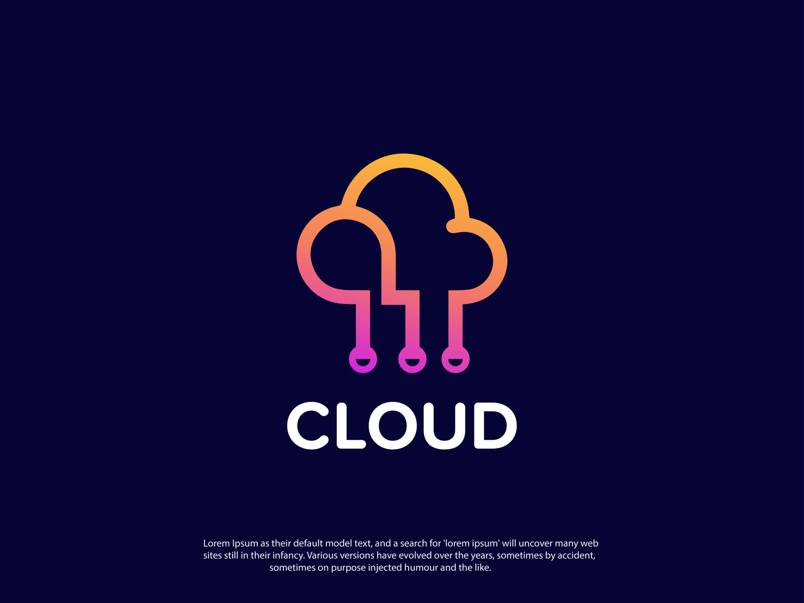 Cloud Logo Design by Imon Ahamed | Logo Designer on Dribbble